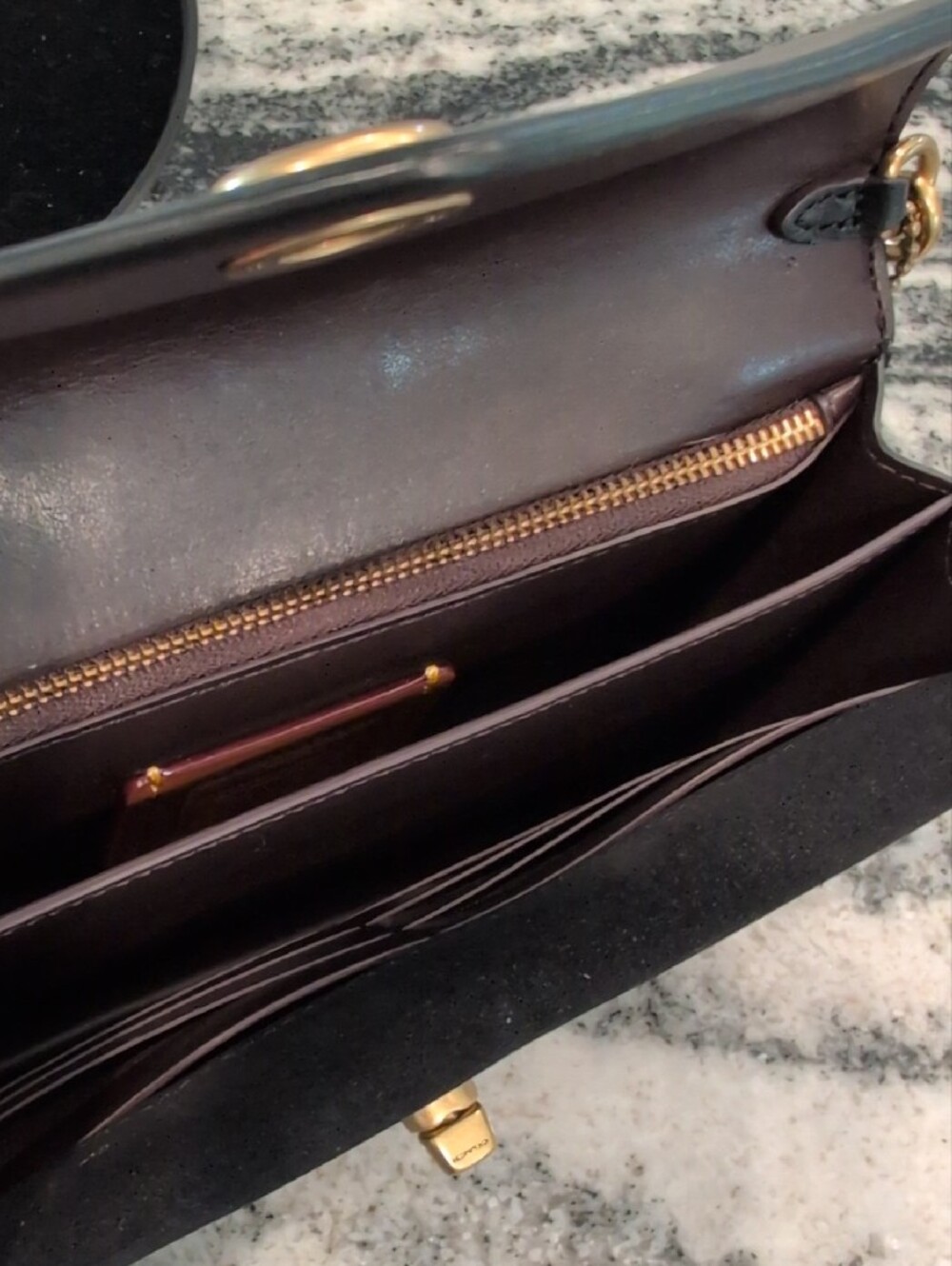 Coach Astor Refined Calf Leather Clutch Crossbody Bag - Picture 5 of 11